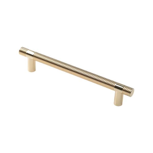 Ручка-скоба, 7230, 128мм, металл, золото