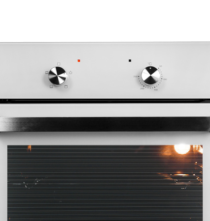 Духовой шкаф EDM 040 WH, 60 см, стекло/нерж. сталь, белый, Lex