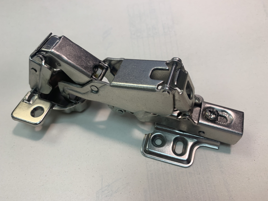 Петля накладная 165*, доводчик, планка, 48мм, clip-on CMF