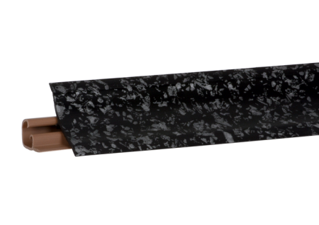 Плинтус LB-23, черное серебро, 3000мм