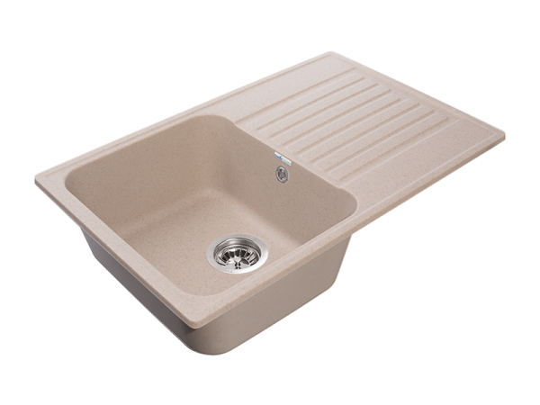 Мойка GranFest QUARZ 78, 736х476 мм, песочный (прямоугольная, без сифона)