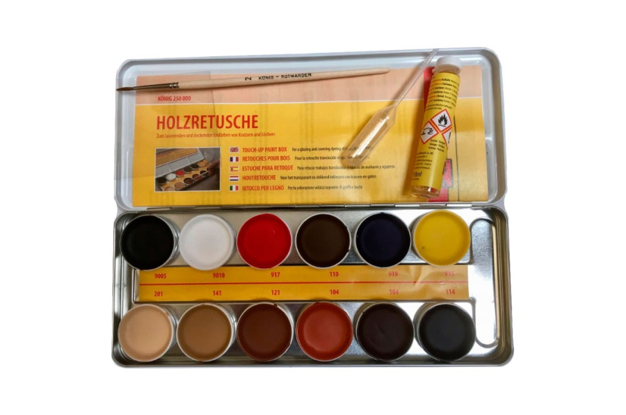 Набор красок для ретуши, 12 тонов