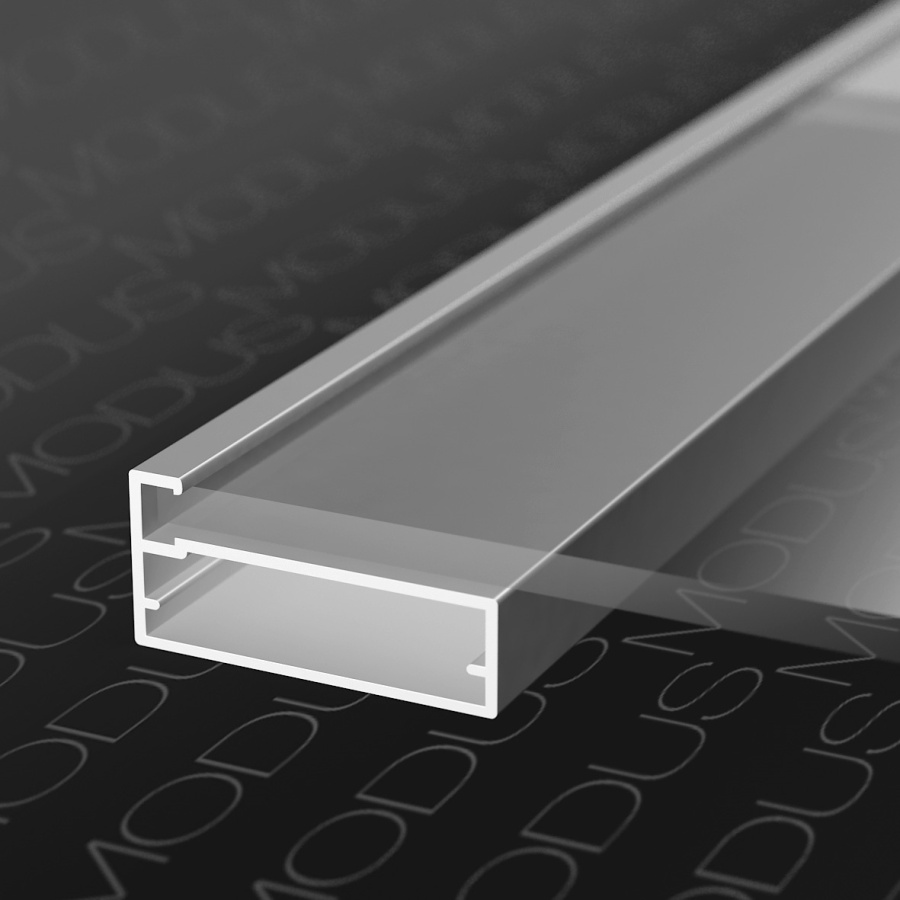 MZ13 Алюминиевый профиль для стекла, 45х21мм, L=3000мм, латунь