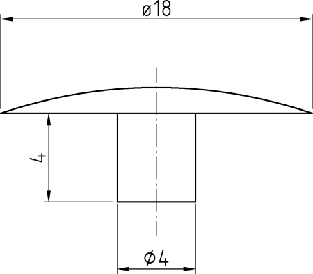 Заглушка к эксцентрику, темный дуб