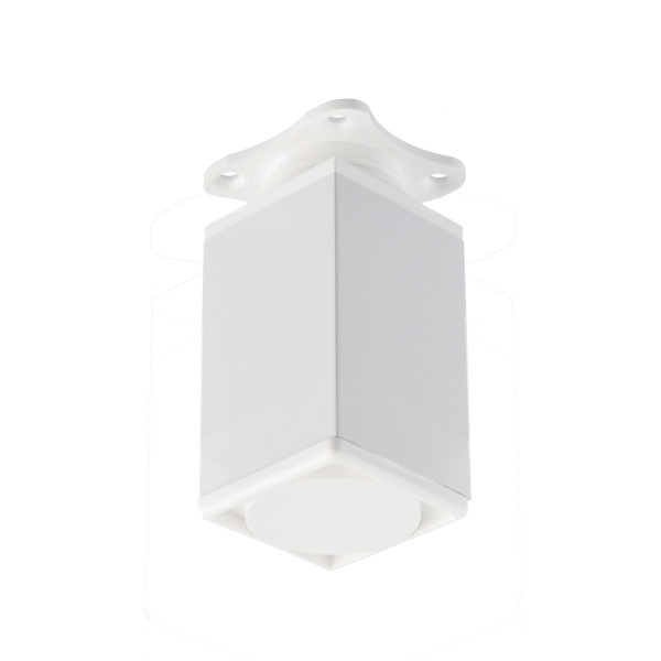 Опора регулируемая, 40х40мм, h= 80мм, алюминий/пластик, белый, GTV