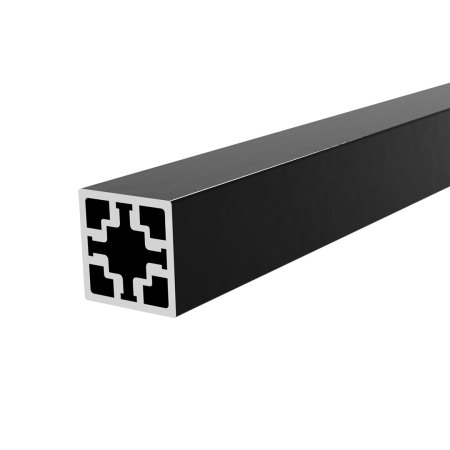 Профиль базовый, 18х18мм, L=1м, черный матовый, Confurn