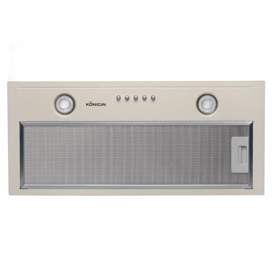 Вытяжка полновстраиваемая Flatbox, 50см, без угольного фильтра, слон. кость, Konigin