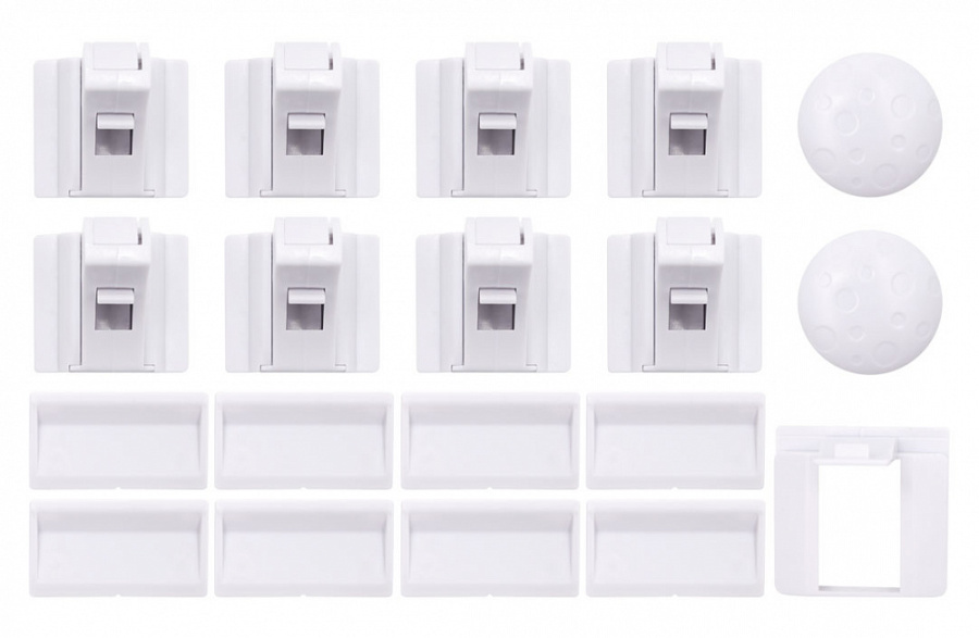 Замок магнитный JET 522 B, накладной, внутренний, комплект (8+2)