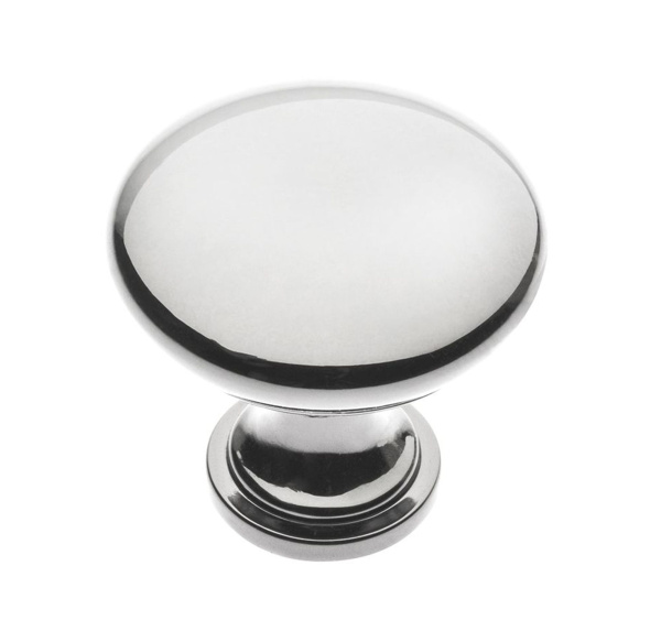 Ручка-кнопка, TERNI, d=30мм, металл, хром, GTV