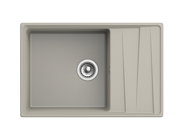 Мойка GranFest LEVEL 760L, 760х500 мм, топаз