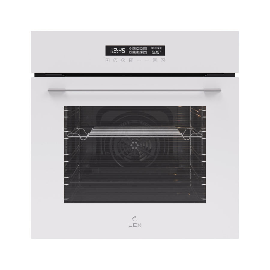 Духовой шкаф EDS 100 WH, 60 см, стекло, белый, Lex