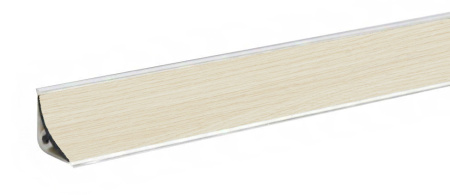 Плинтус LB-15, дуб белый, L=3000мм, 14,4х14,4мм