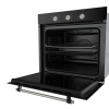 Духовой шкаф EDP 670 BL MAX, 60 см, стекло/нерж. сталь, черный, Lex