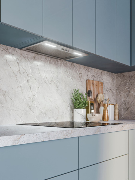 Вытяжка полновстраиваемая HYPER 600 IX, 60см, б/угольного фильтра, нерж. сталь, Lex