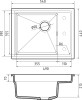 Мойка Rivelato NOBILE 544-R, 540х440х210мм, черный