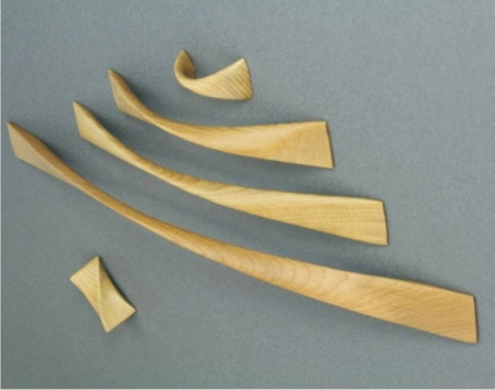 Ручка-скоба, Twist 224, 270х40.5х35,5мм, дуб