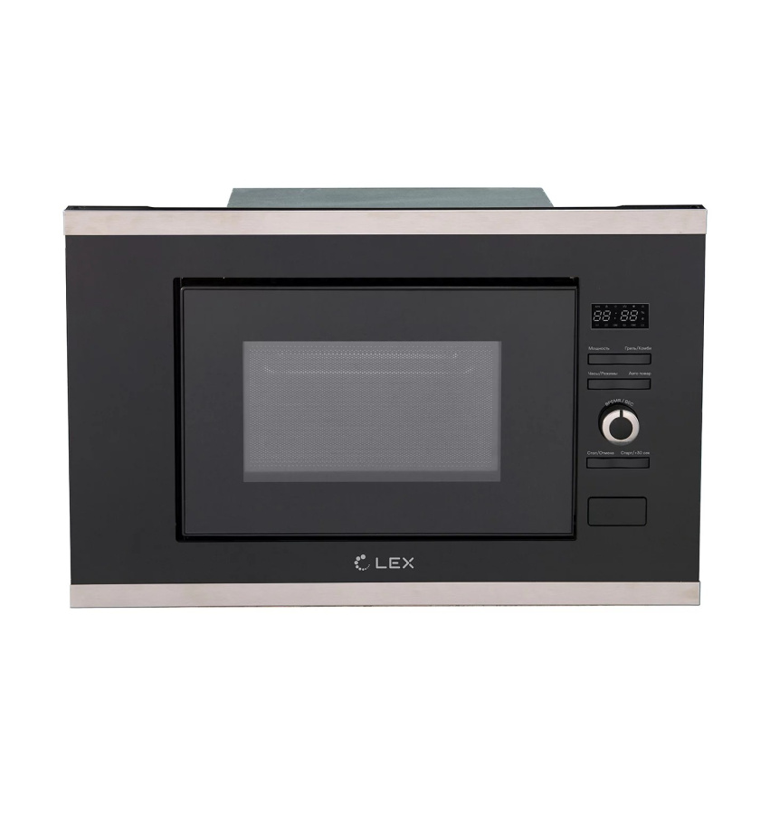 Микроволновая печь BIMO 20.03 IX, черный/нерж. сталь, Lex