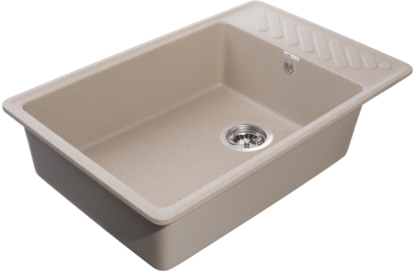 Мойка GranFest QUARZ 51, 753х476 мм, песочный (прямоугольная, без сифона)