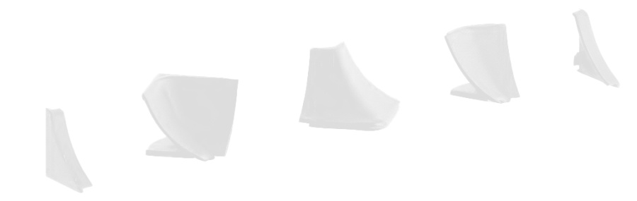 Комплект элементов для плинтуса 50/79.420.PL.54B, белый