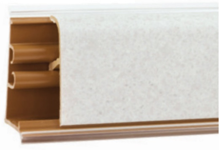 Плинтус LB-38, L=3000мм, бриллиант белый