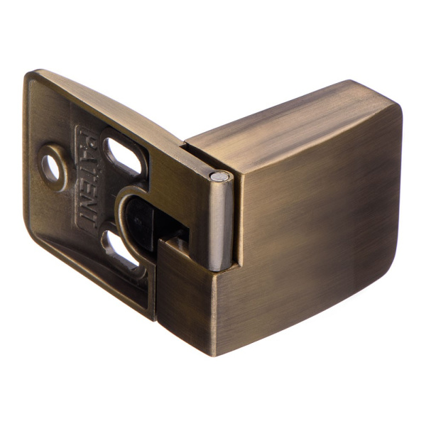 Петли SQUARE для стекла (компл. верх+низ), бронза