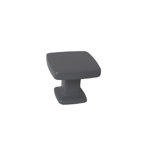 Ручка-кнопка, WPO.780.000.002T, 28х28мм, металл, серый матовый, Giusti