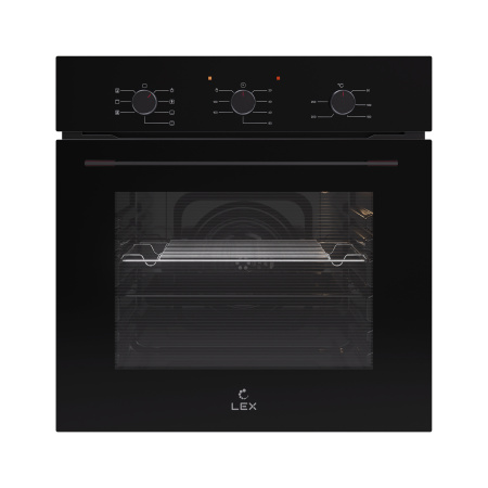 Духовой шкаф EDM 075 BBL, 60 см, стекло, черный, Lex