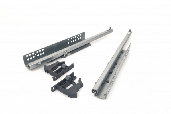Направляющие скрытого монтажа 500мм, VDrive Clip-On, частичного выдвижения, с креплением, JET