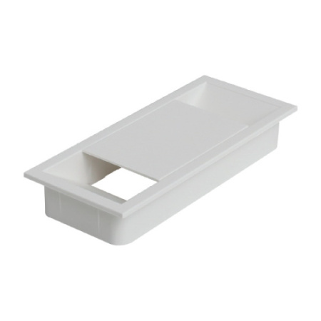 Заглушка для кабель-канала прямоугольная, белый