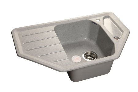 Мойка GranFest CORNER 800, 790х490 мм, серый