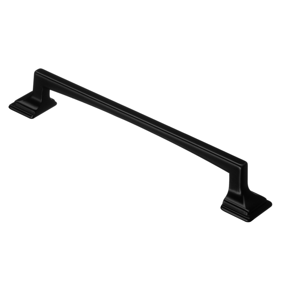 Ручка-скоба, 108, 128мм, металл, черный матовый