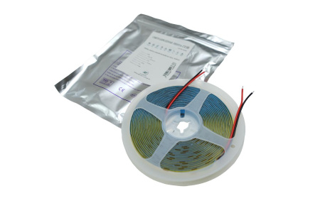 Лента  8х5000мм, COB, 12В, холодный, 11.0 Вт/м, 320 диодов/м, IP20, Jet