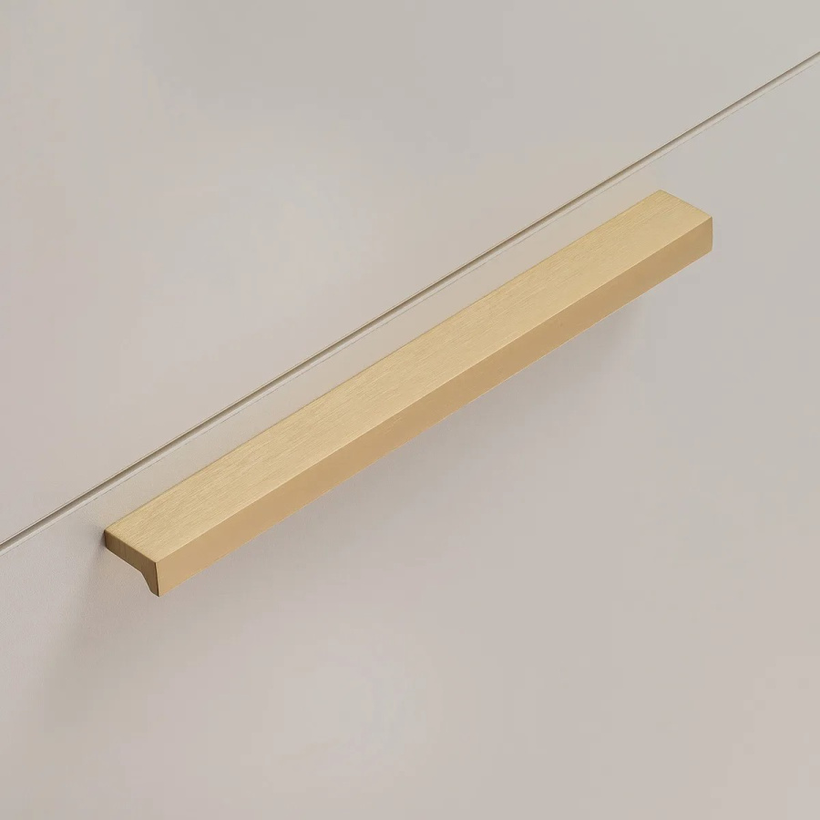 Ручка-скоба, PILLAR, 160мм, металл, светлое брашированное золото, GTV