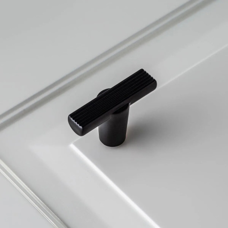 Ручка-кнопка, RAY, 40х14х25,5мм, металл, черный матовый, GTV