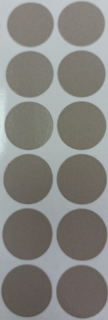 Заглушка самоклейка d=18мм, глинянный серый