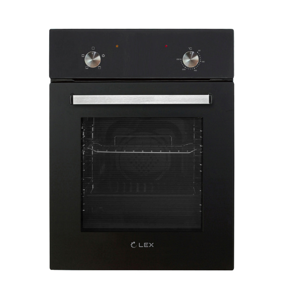 Духовой шкаф EDM 4540 BL, 45 см, стекло/нерж. сталь, черный, Lex