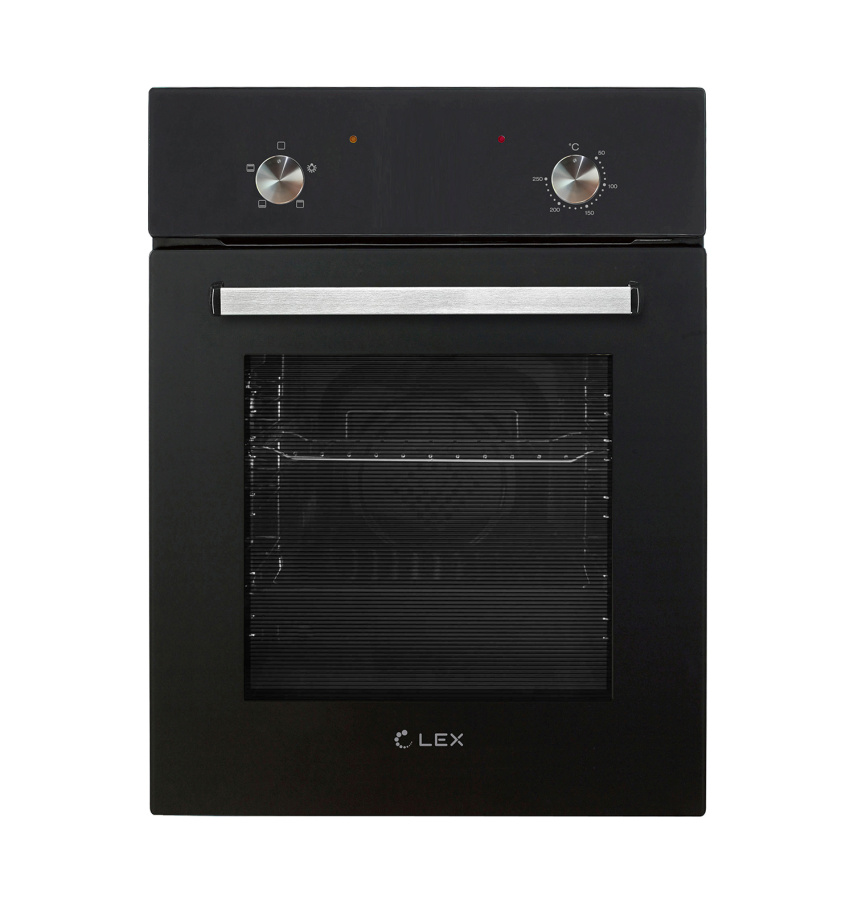 Духовой шкаф EDM 4540 BL, 45 см, стекло/нерж. сталь, черный, Lex