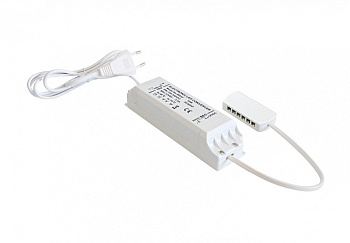 Трансформатор  30W/12V, шнур 2м/miniAMPх12, пластик/белый, JET