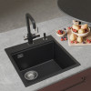 Мойка Rivelato TESORO 455-L, 450х510х200мм, антрацит