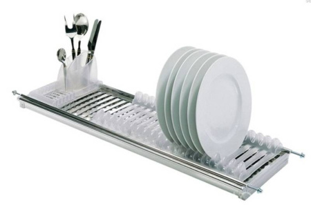 Сушка Modular одноуровневая, 450мм, с поддоном, нержавеющая сталь