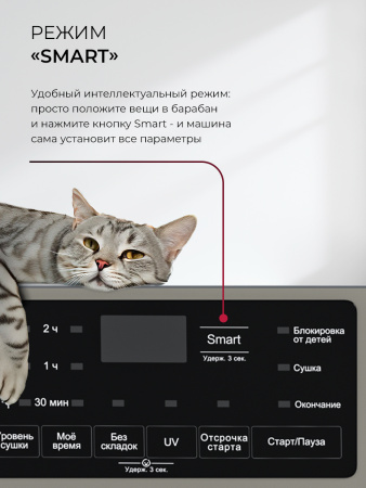 Сушильная машина отдельностоящая LDM10GrD, серый, Lex