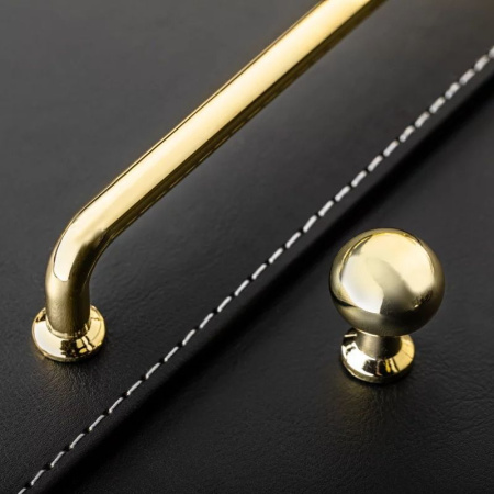 Ручка-скоба, NORD, 160мм, металл, золото