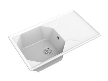 Мойка GranFest UNIQUE U-840L, 840х500 мм, иней