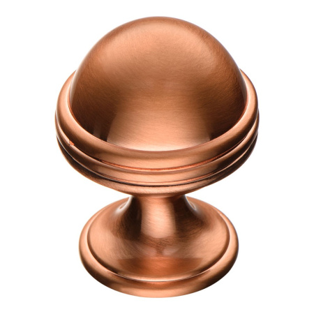 Ручка-кнопка, 29-Copper, d=30мм, металл, медный