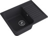 Мойка ЭкоМ 6248, 620х480мм, кварц, черный (без сифона)