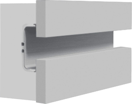 Горизонтальная ручка-профиль C-образная, h=73 мм, L=5м, золото матовое, AQ