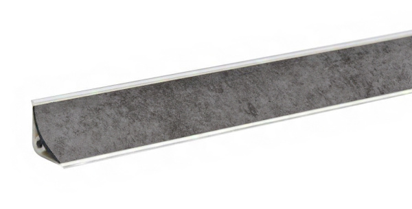 Плинтус LB-15, бетон, L=3000мм, 14,4х14,4мм