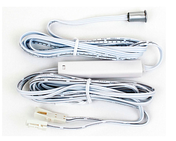 Выключатель ИК на взмах, с выносным сенсором, 12-24В/36-72Вт, Ø8/11мм, хром матовый