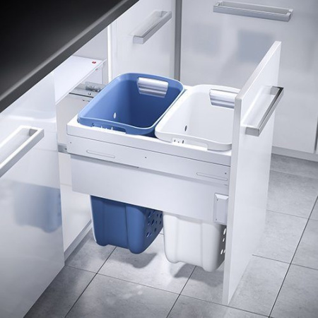 Система хранения белья Laundry-Carrier 45 NEW, 2х33л, 412-418х528х545мм, металл/пластик