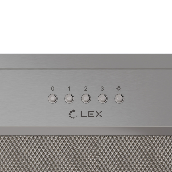 Вытяжка полновстраиваемая HYPER 600 IX, 60см, б/угольного фильтра, нерж. сталь, Lex